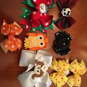 Girl’s hair bows set 3